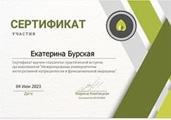 Сертификат участия